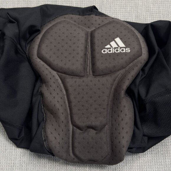Adidas Womens Black Cycling Tights Padded Seat Compression Shorts Size 2X NEW - Picture 3 of 16